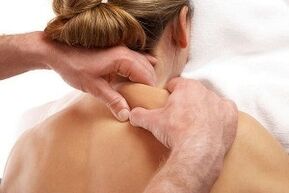 Massage for osteochondrosis of the cervical column