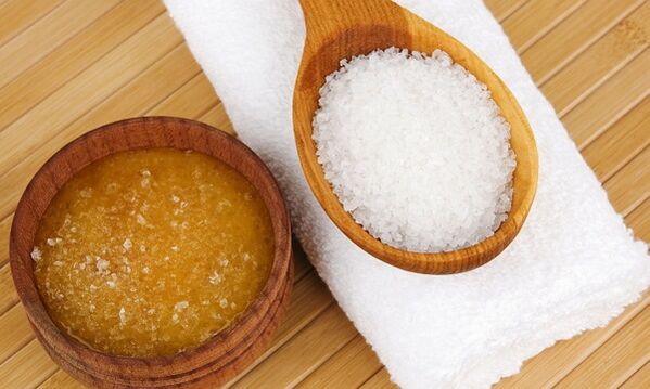Honey and food salt for the treatment of knee osteoarthritis